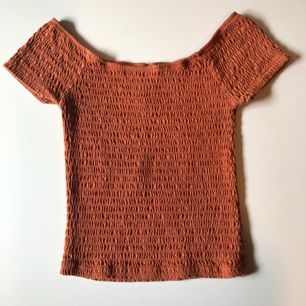American Rag Off The Shoulder Crop Top